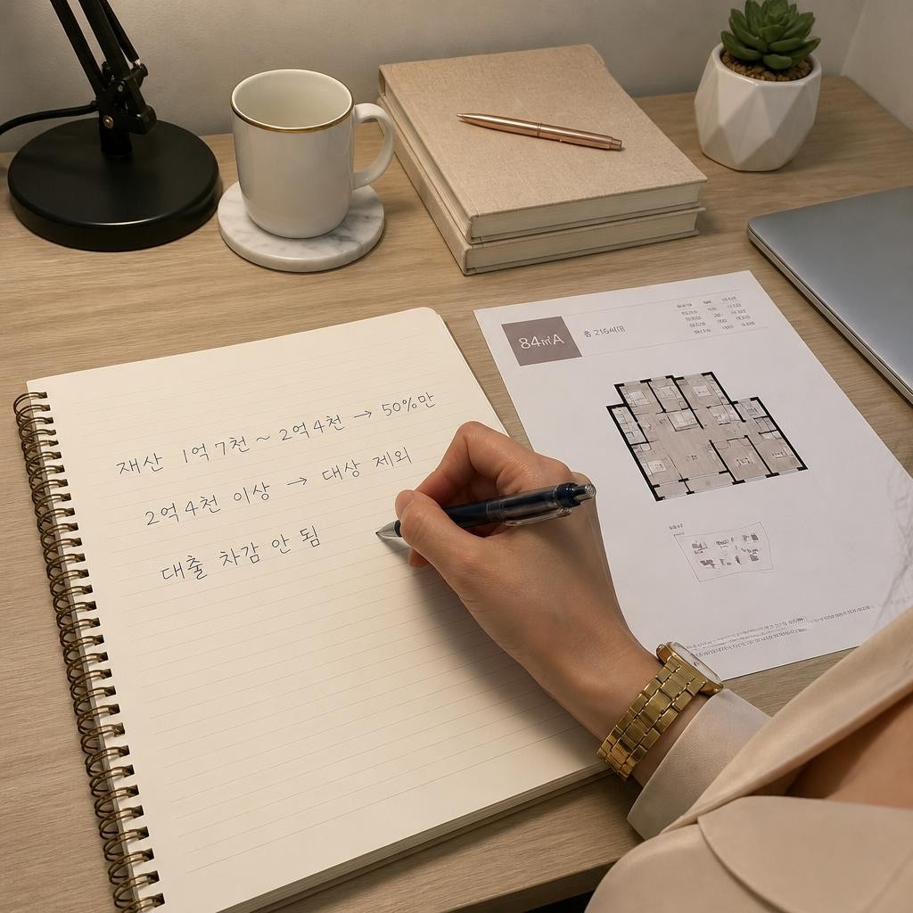 재산 1억 7천 넘으면 계산한 금액의 절반만