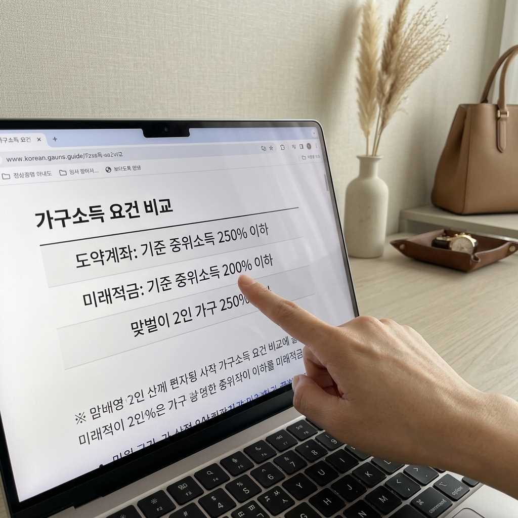 가구소득 기준부터 확인해야 하는 이유