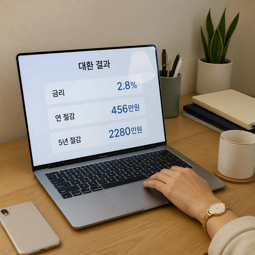 금리 4%대에서 2%대로, 실제 아낀 돈
