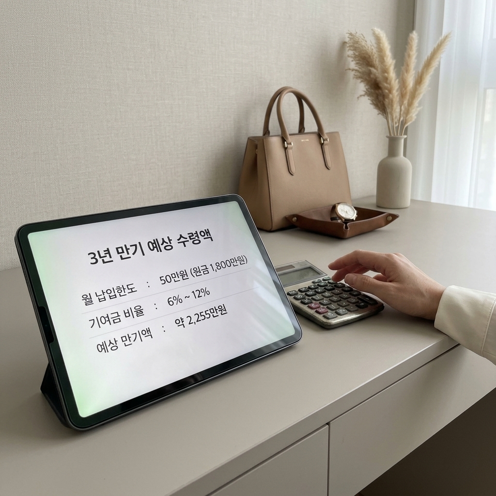 납입한도가 줄면 3년 뒤 총액이 달라진다