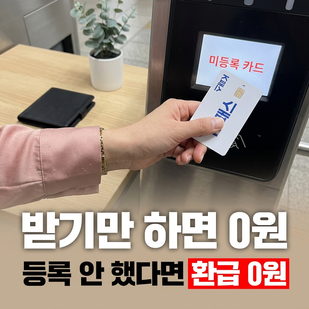 k패스 모두의카드 발급, 카드만 받으면 환급이 없습니다