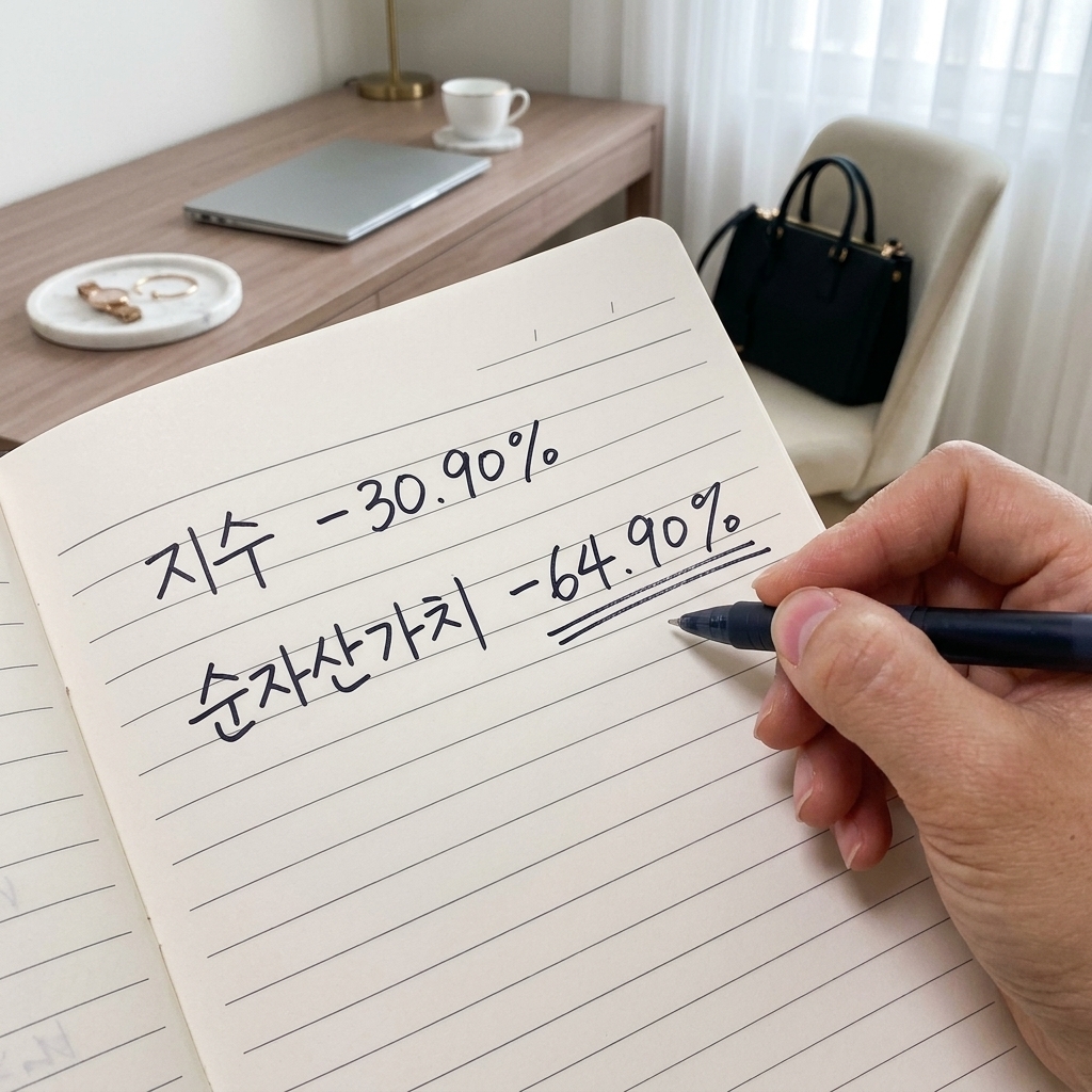 지수는 30.9% 빠질 때 이 상품은 64.9% 빠졌다