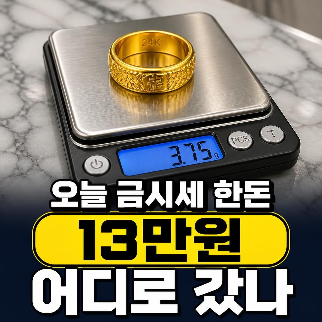 오늘금시세한돈, 살 때 84만인데 팔 땐 71만입니다