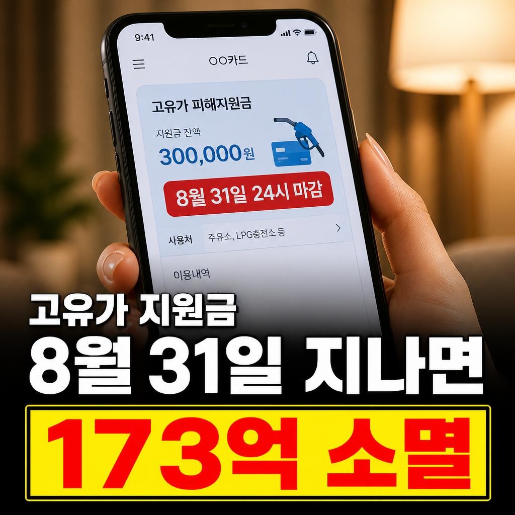 고유가 피해지원금 사용기간, 8월 31일 지나면 결제 취소한 돈도 안 돌아옵니다