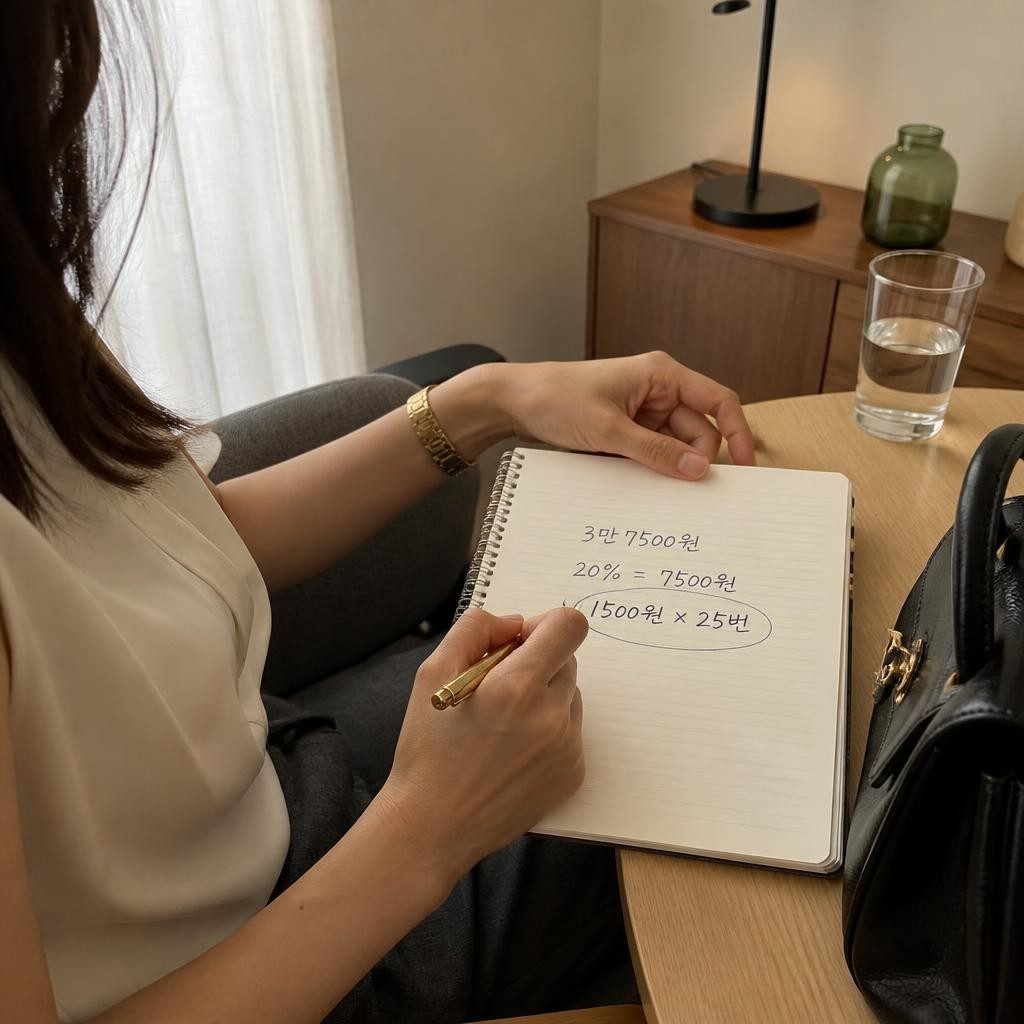월 3만7500원부터 정률 20%보다 커지는 일반형 환급