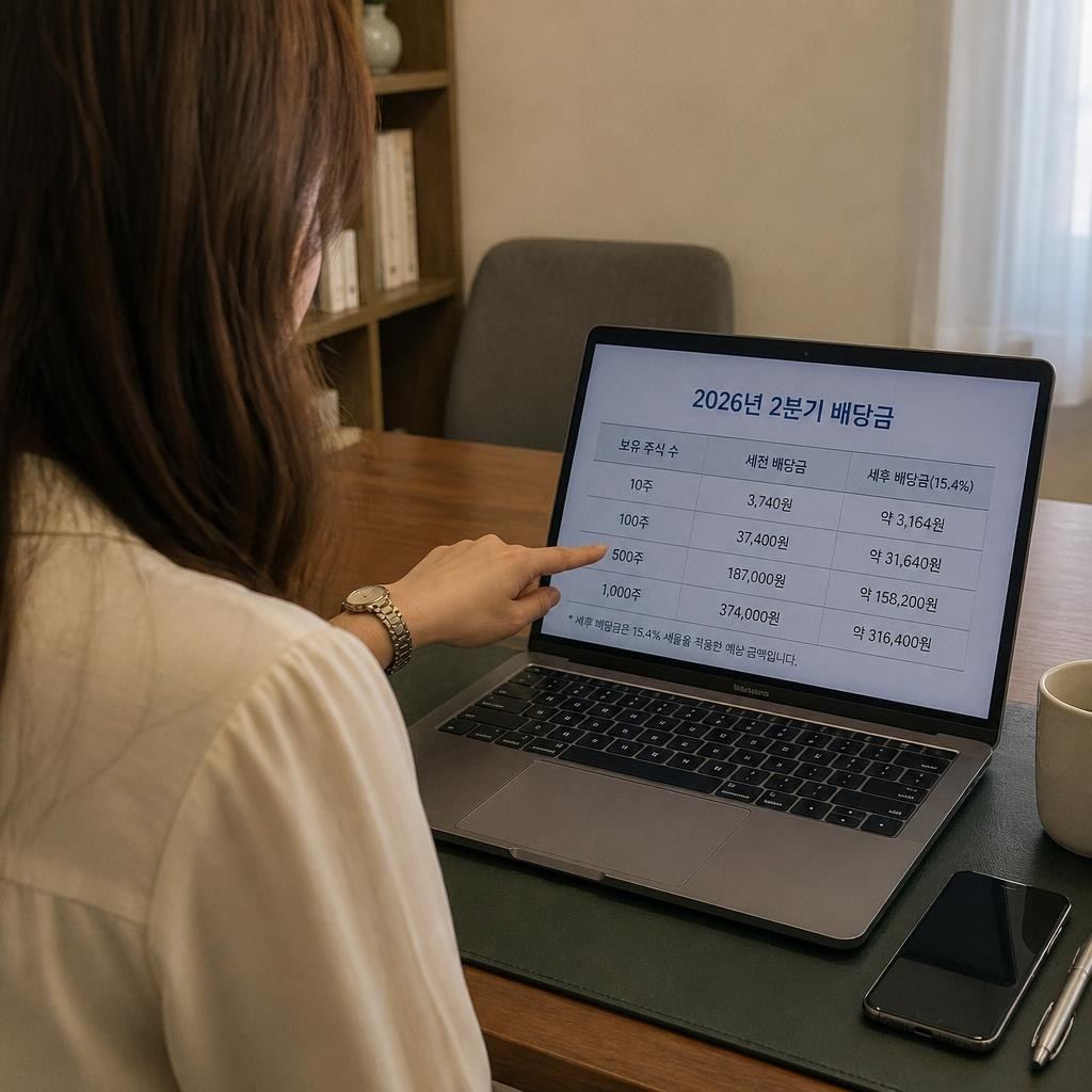 삼성전자 배당금 얼마, 2분기 확정은 주당 374원