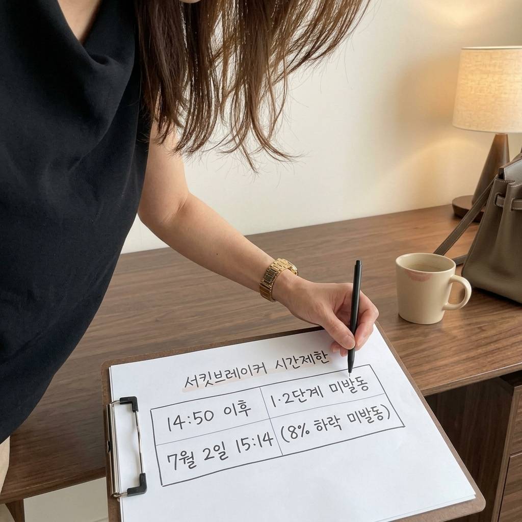 오후 2시 50분이 지나면 8%가 빠져도 안 걸린다