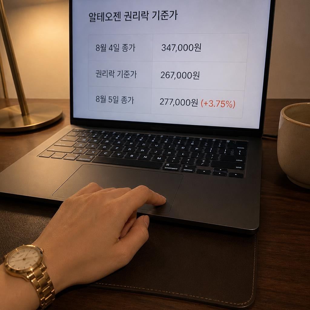 권리락 기준가로 낮아진 주가를 읽는 법