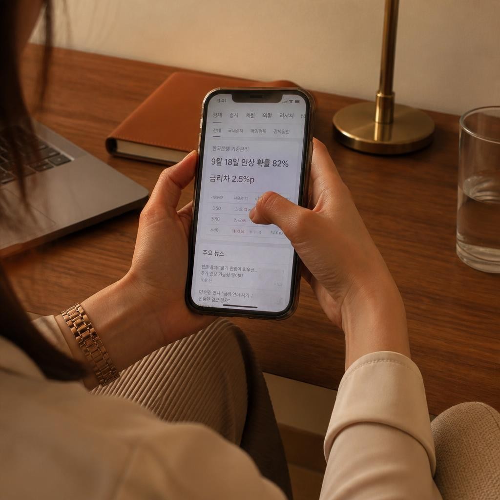 9월 18일 인상 확률 82%, 메워야 할 금리차 2.5%포인트