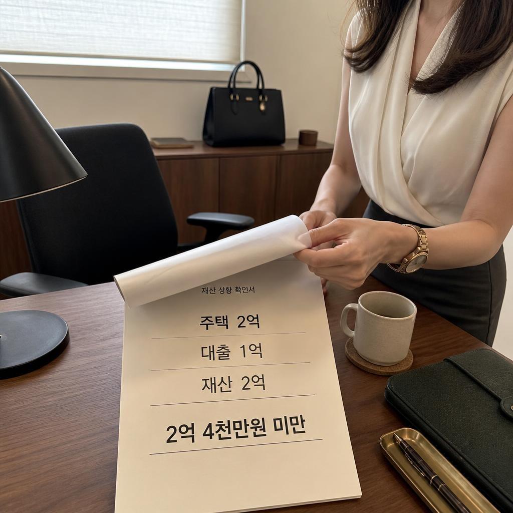 대출을 빼주지 않는 재산 2억4천만원