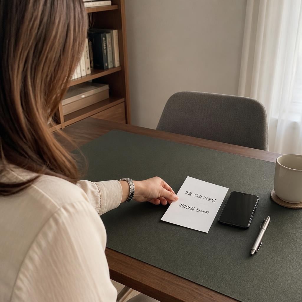 9월 30일 기준일, 2영업일 전까지 사야 한다