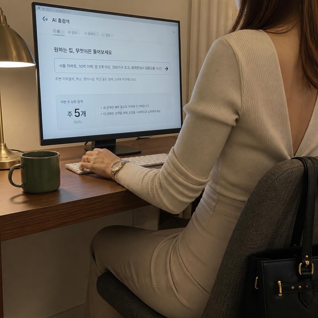 AI 집찾기 질문권 주 5개를 한 문장에 몰아 쓰기