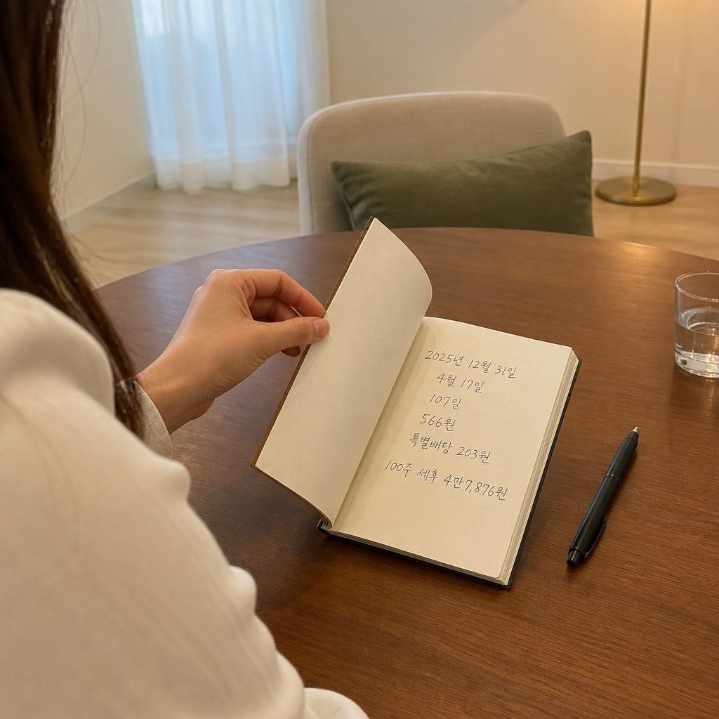 결산배당 566원, 107일 뒤 4월 17일 지급