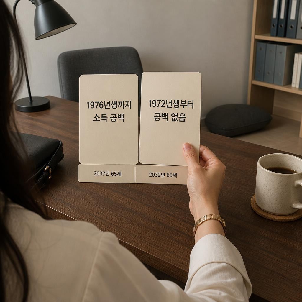 특위안은 1976년생까지 소득 공백, 노동계안은 1972년생부터 해소