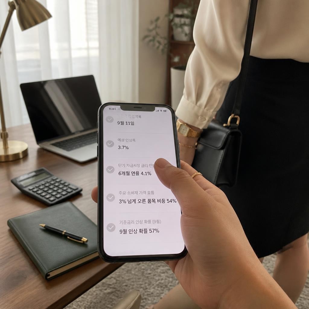 9월 11일 물가 숫자를 어느 쪽으로 읽을지