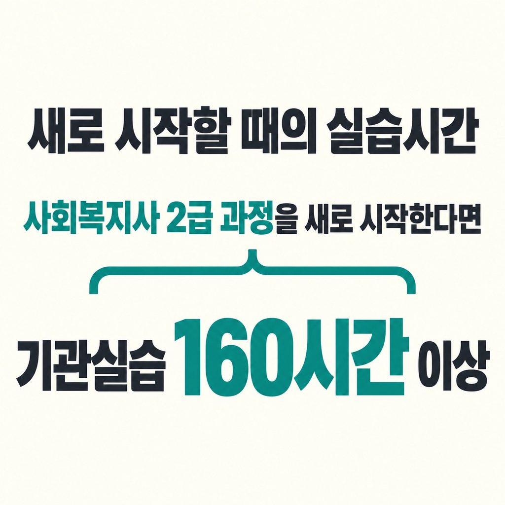 새로 시작한다면 160시간, 과거 수강 이력이 있다면 적용 기준부터