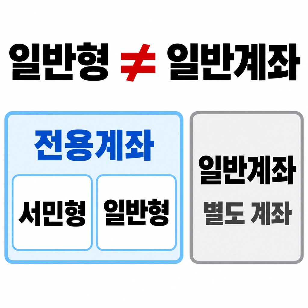 일반형과 일반계좌는 다른 말이다