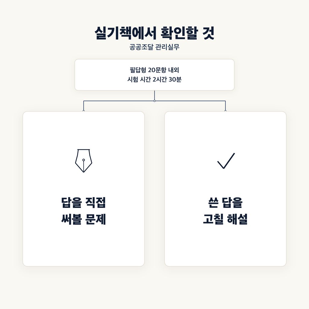 실기는 답을 직접 쓰는 교재가 필요하다