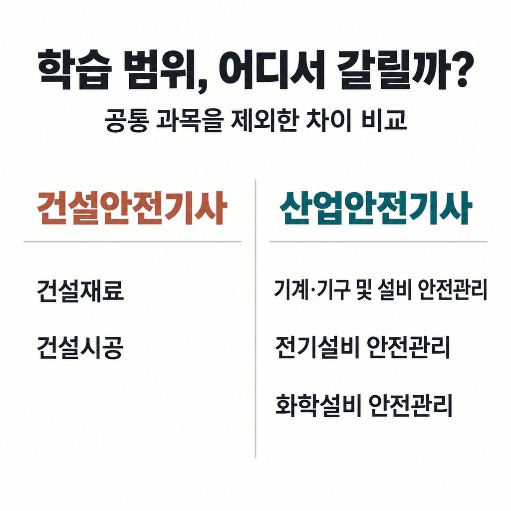 건설재료·시공과 기계·전기·화학설비에서 갈린다