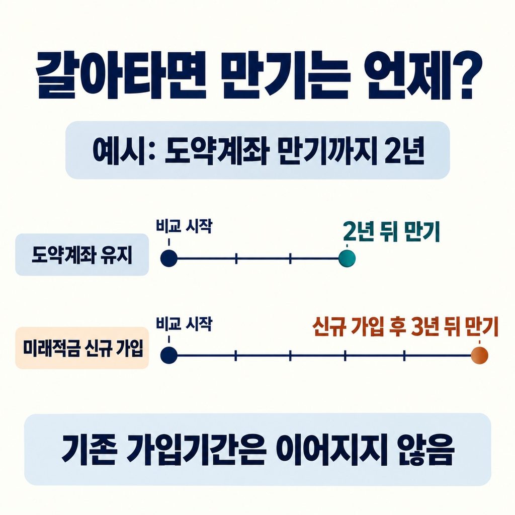 갈아타면 그날부터 다시 3년이다