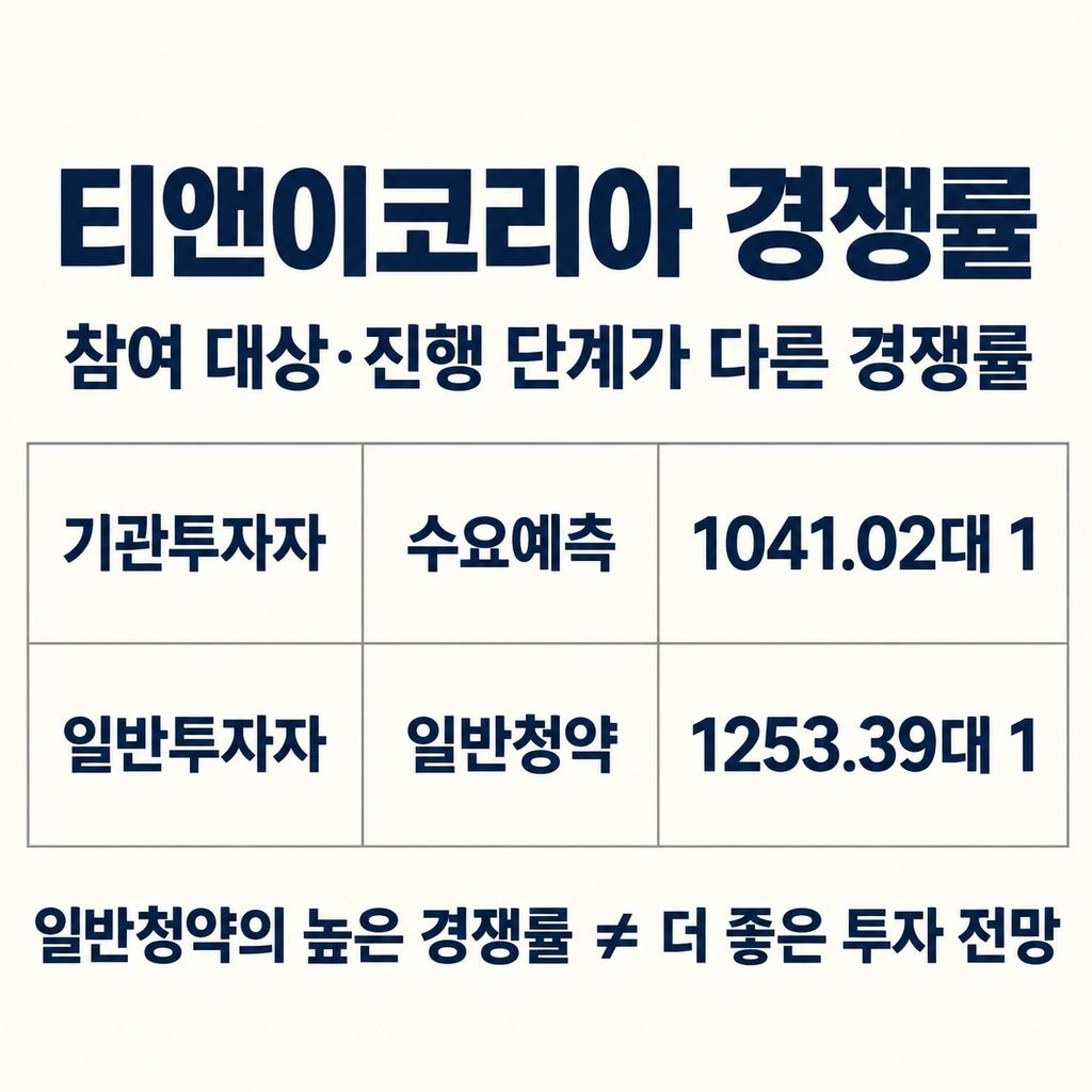 기관과 일반청약 경쟁률은 따로 읽는다