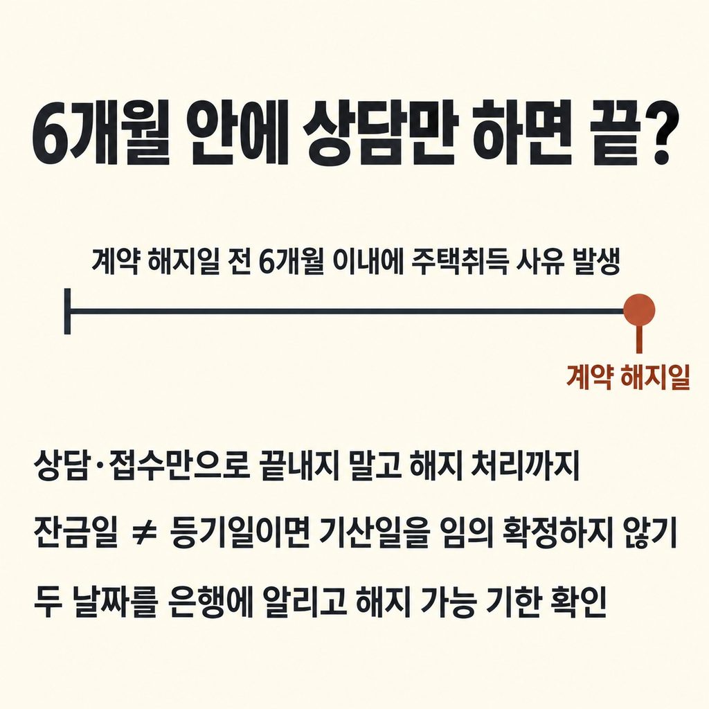 6개월 안에 상담만 하면 끝나는 게 아니다