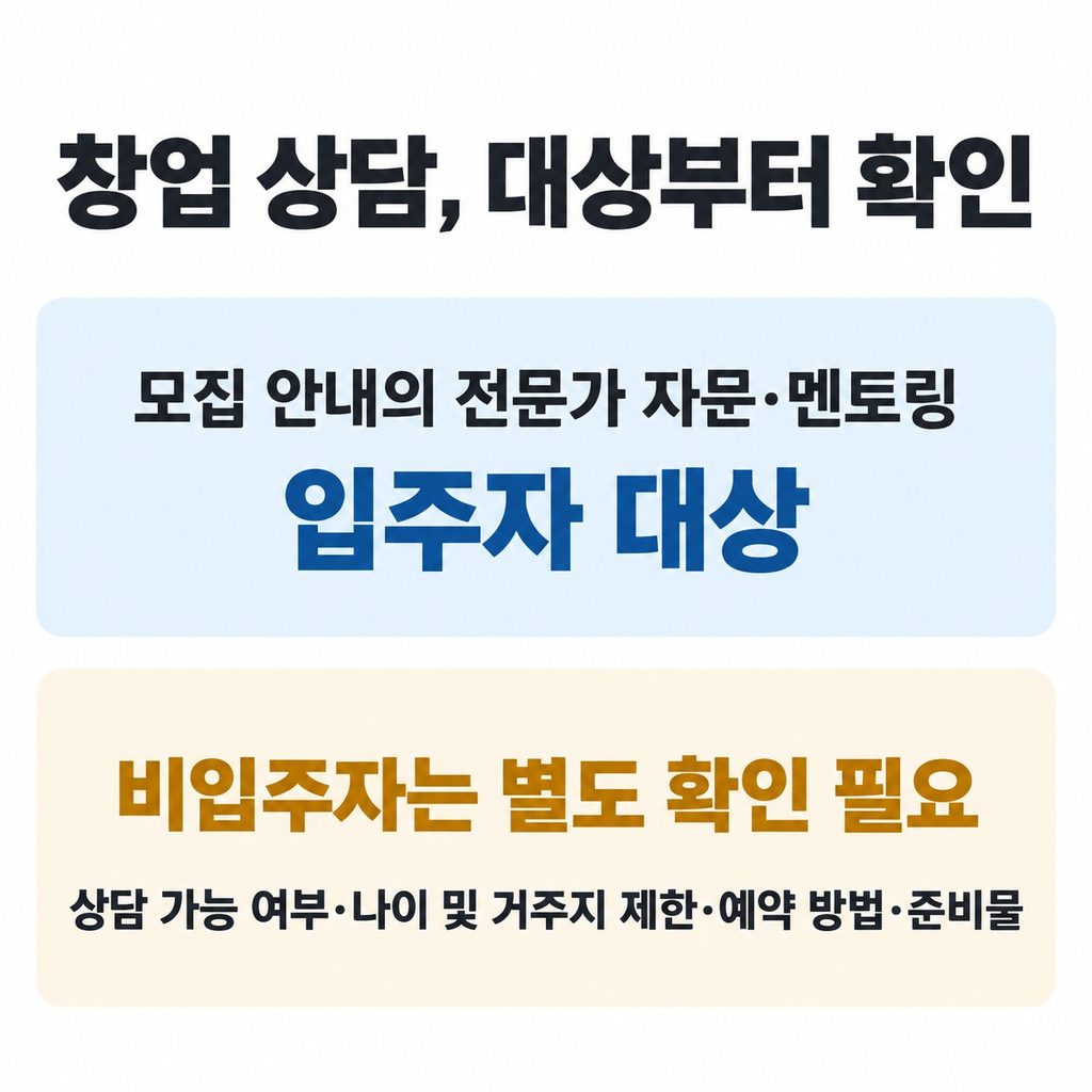 회의실 대관과 창업 상담