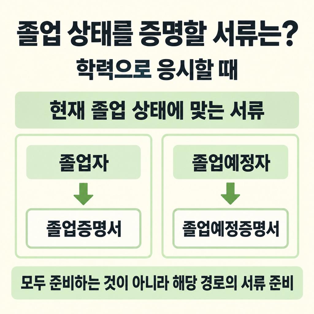 해당 경로를 증명할 서류를 준비한다