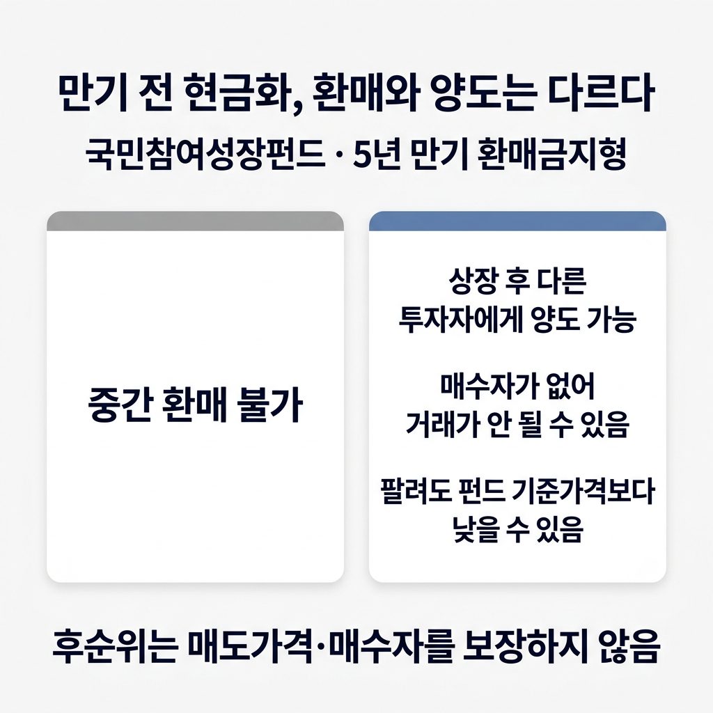 만기 전에 팔 때의 가격까지 지켜주지는 않는다