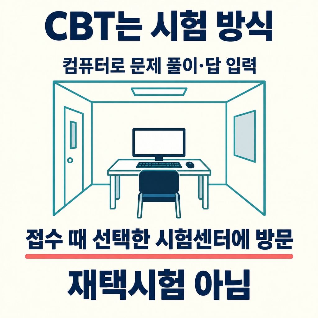 컴퓨터 시험도 시험센터에 가서 본다