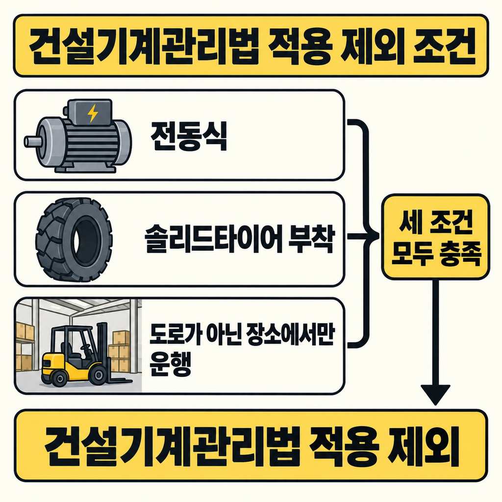 전동 지게차는 타이어와 운행 장소까지 확인한다