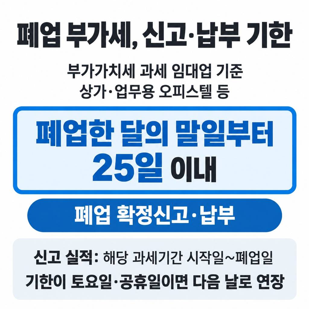 폐업 뒤 남는 세금 신고