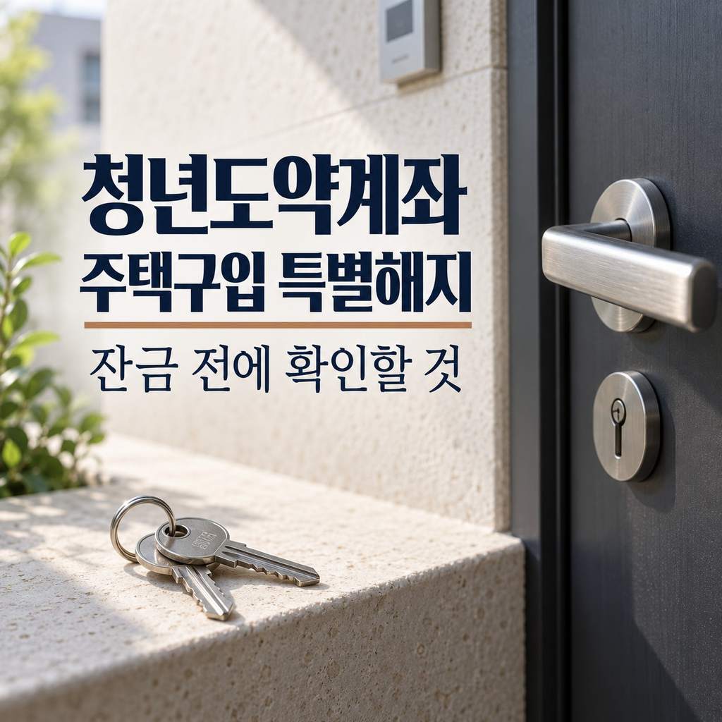 청년도약계좌 중도해지 주택구입, 특별해지 조건과 잔금 전 확인할 것
