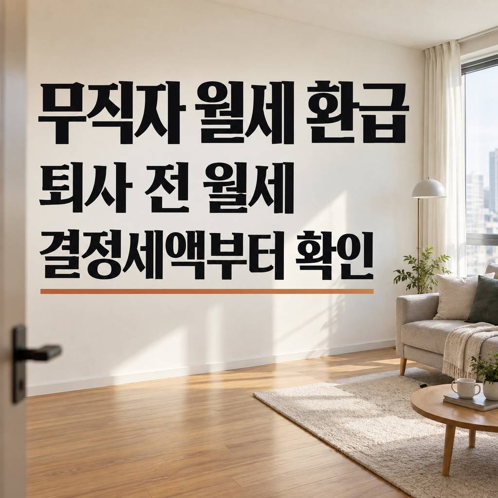 월세 환급금 조건 무직 썸네일