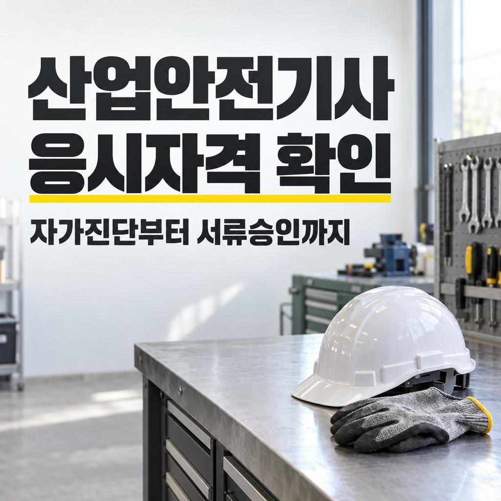 산업안전기사 응시자격 확인 방법, 큐넷 자가진단부터 서류승인까지
