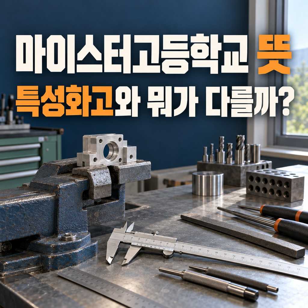 마이스터고등학교 뜻, 특성화고와 무엇이 다를까