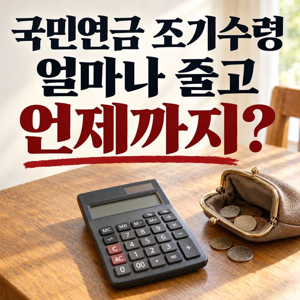국민연금 조기수령 감액, 얼마나 줄고 언제까지 이어질까?