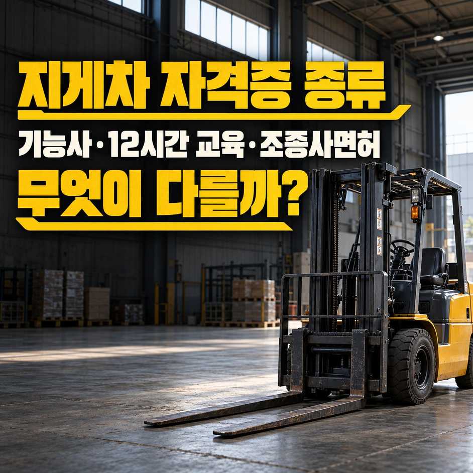 지게차 자격증 종류 썸네일